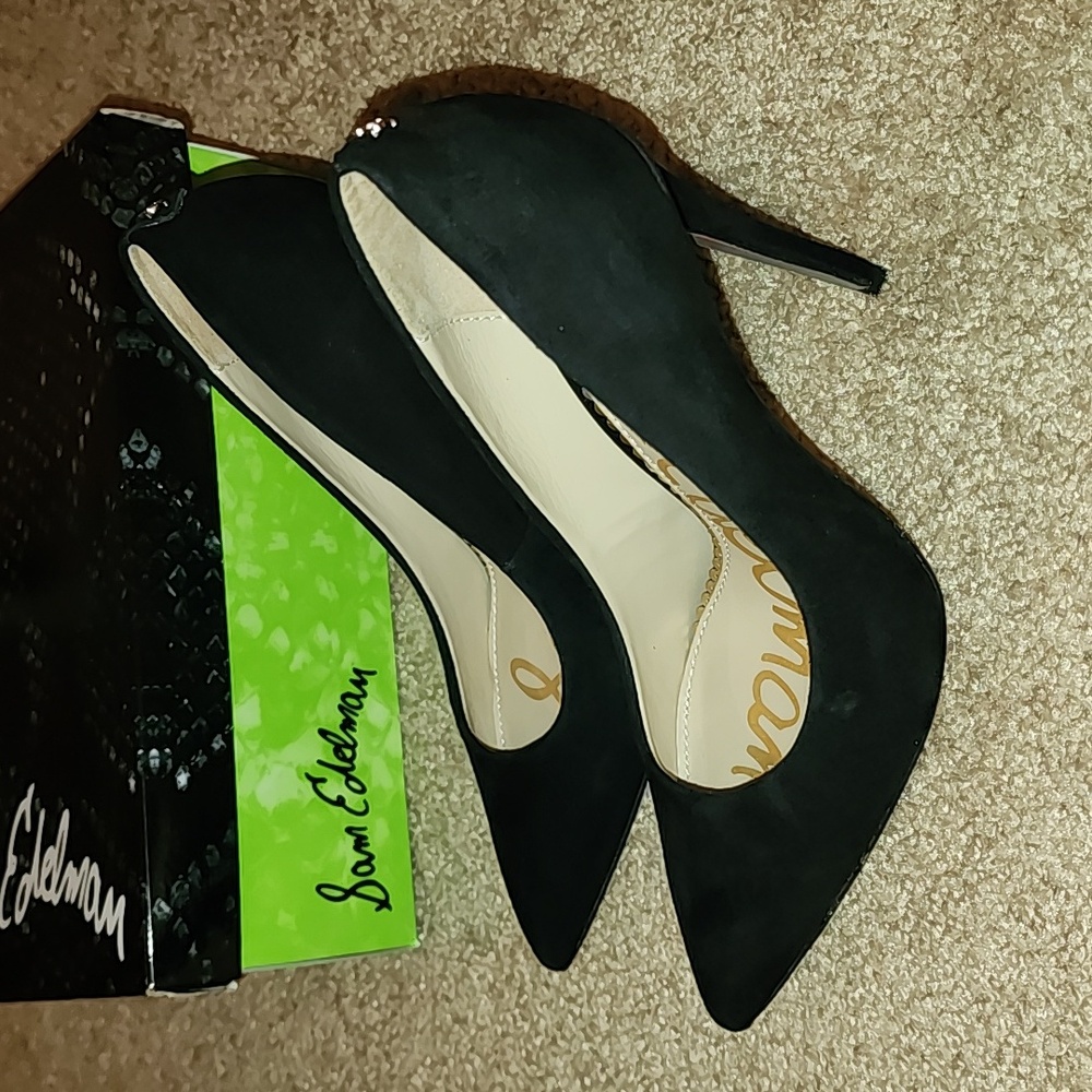 Sam Edelman Danna Suede Heels - Picture 6 of 13